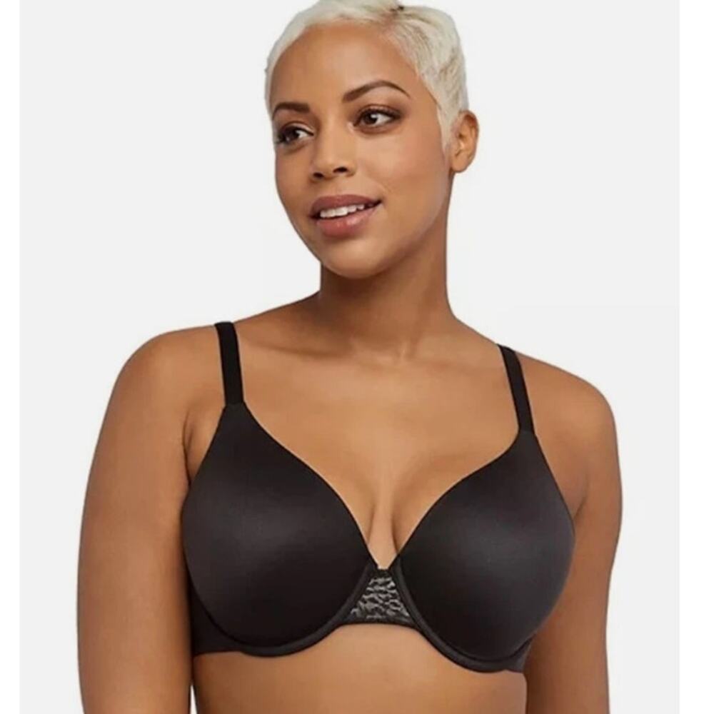 Bali Size 36DD Black Comfort Revolution Soft Touch Padded Underwire Bra #3468